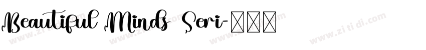 Beautiful Minds Seri字体转换